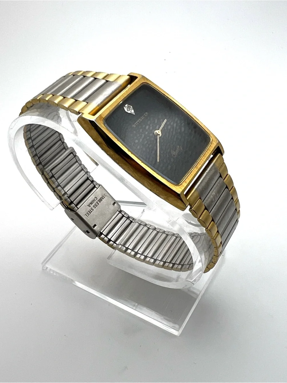 Wittnauer Two-Tone Black Dial Dress Watch